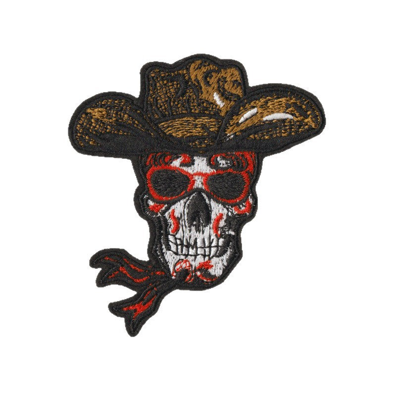 Wholesale Skull Design Embroidered Patch Set Of 9 Hot Melt Adhesive Applique For Towels Fashion Accessory DIY Craft