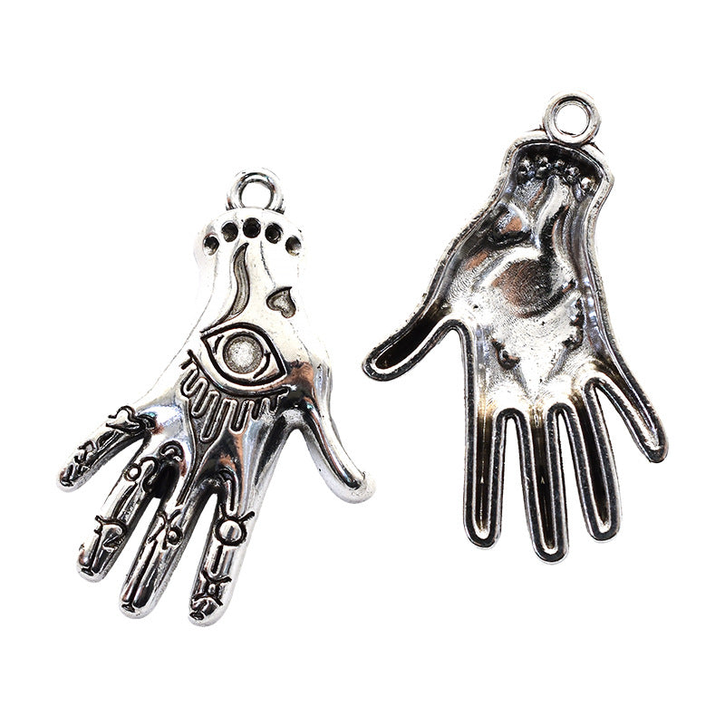 Wholesale Antique Silver Alloy Eye Of Horus Pendant 16 Styles For Necklace Keychain DIY Jewelry Accessory