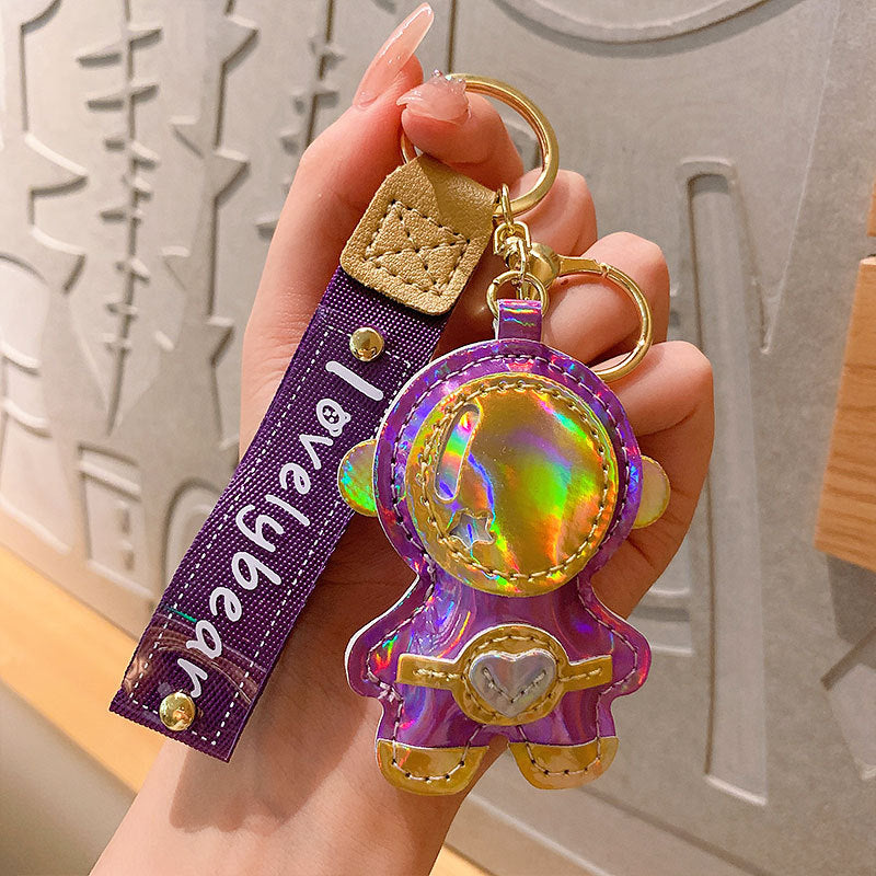 Wholesale Leather Cartoon Astronaut Keys
