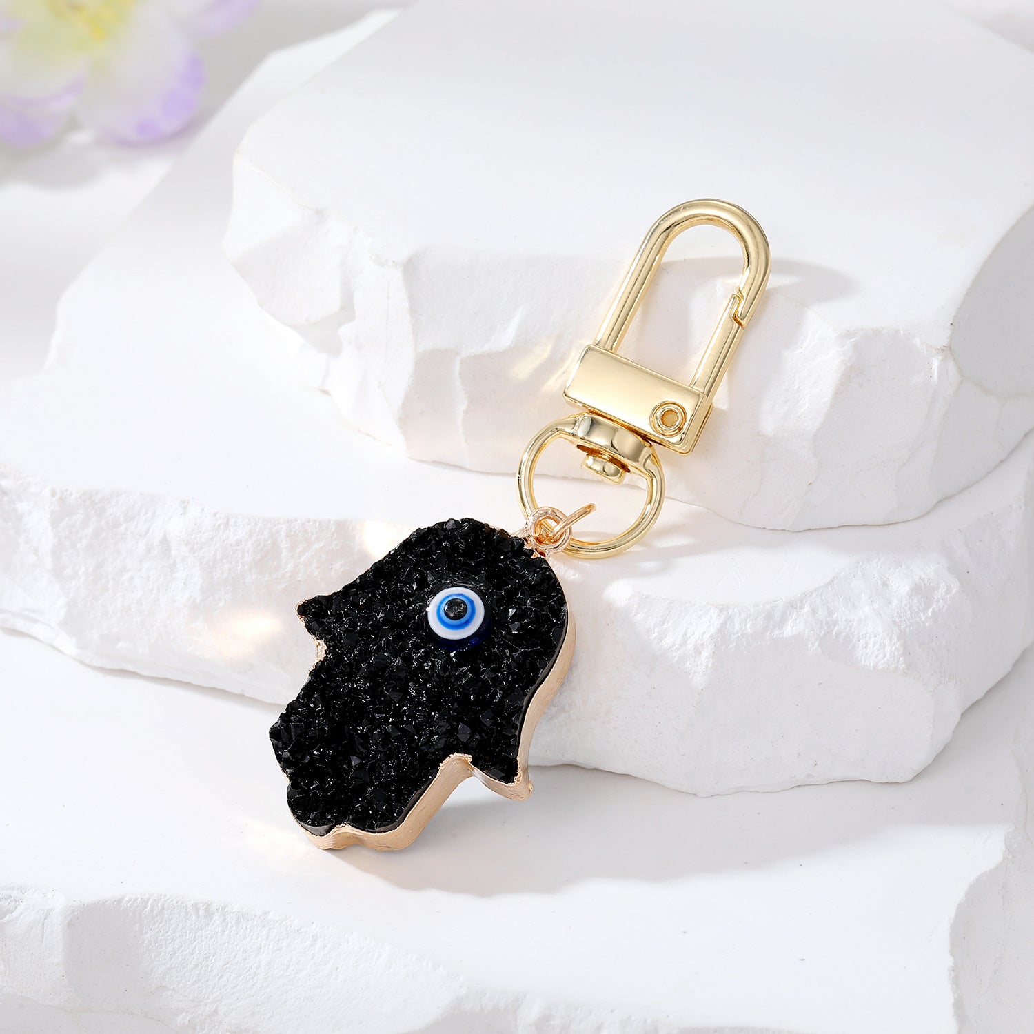 Llavero del ojo del diablo de resina al por mayor