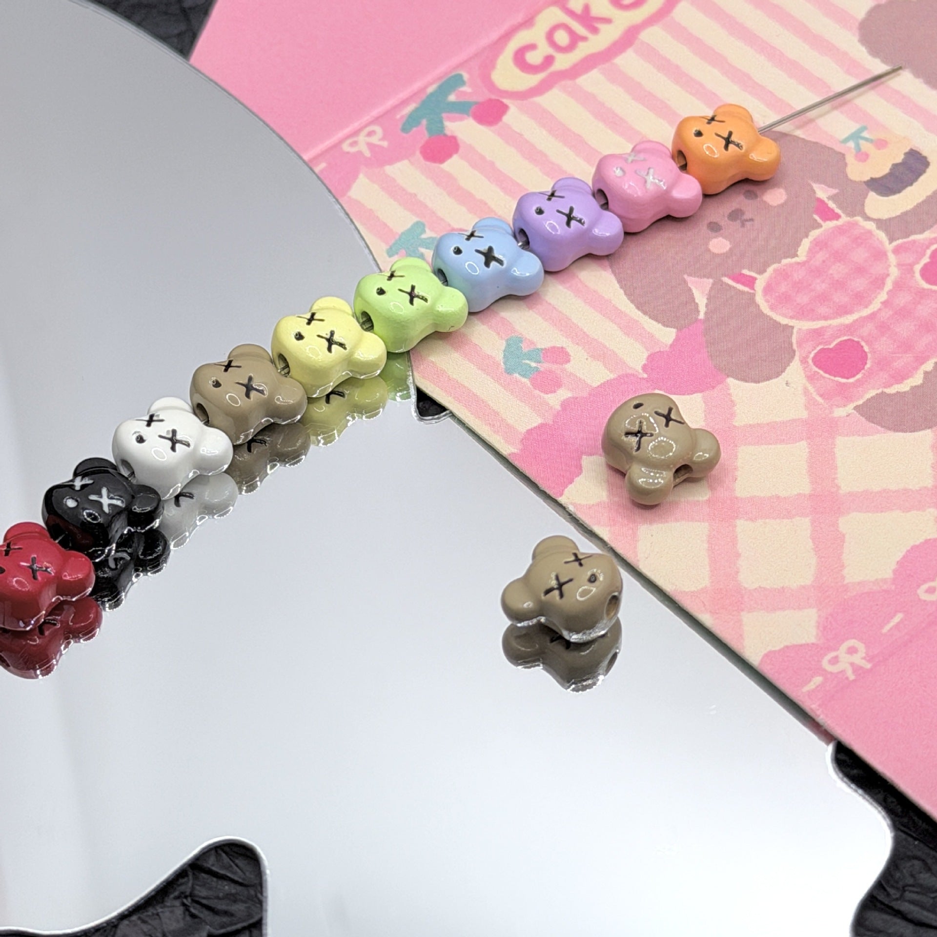 Wholesale 10pcs DIY Alloy  Cartoon  Beaded Accessories