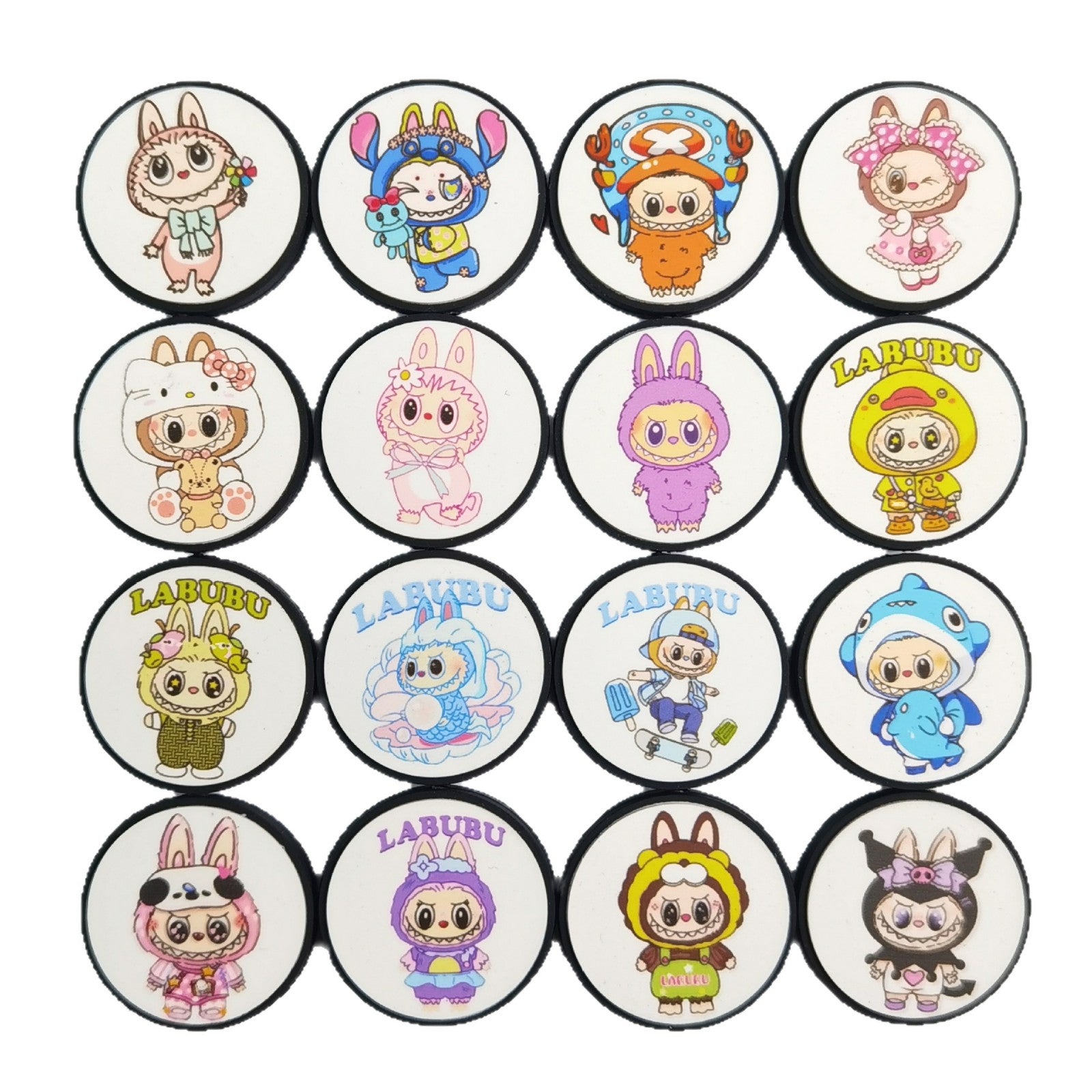 Wholesale 30pcs Luminous printed silicone beads DIY Accessories