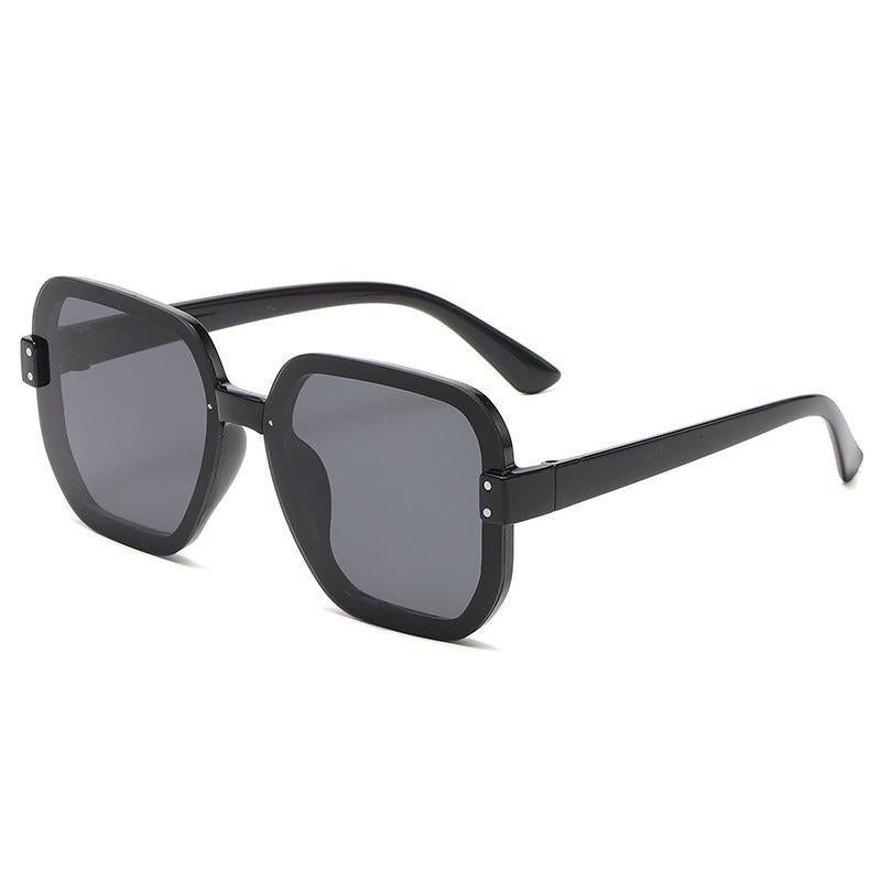 Wholesale Trendy Personality Gradient Ocean Film Rice Nail Large Frame Sunshade Frameless Casual Sunglasses