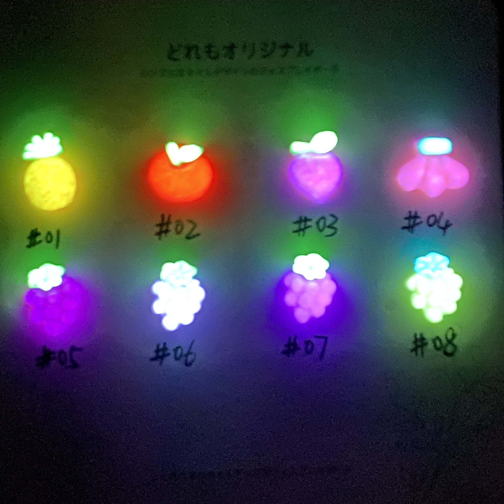 Wholesale 10PCS/Pack Cream Colored Fruit Resin Nail Stickers