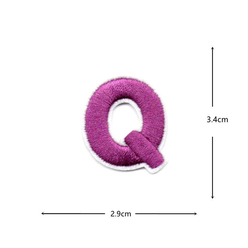 Wholesale Colorful numeric and English letters DIY Patches