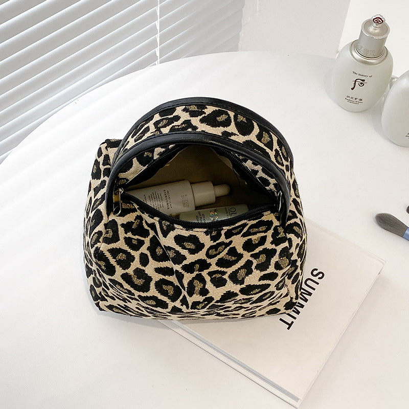 Wholesale Leopard Zebra Pattern Nylon Handbag Makeup Bag