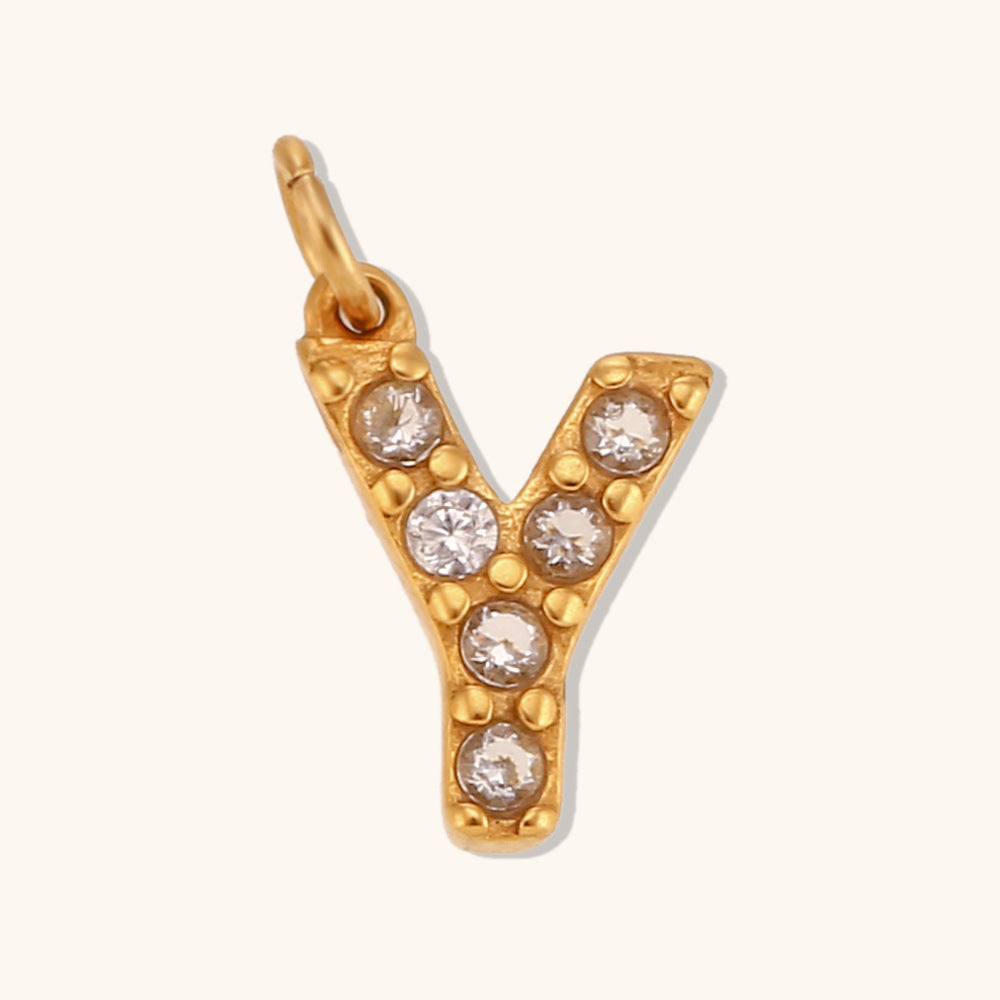 Pargente de cartas de inglés de oro de acero inoxidable de acero inoxidable al por mayor