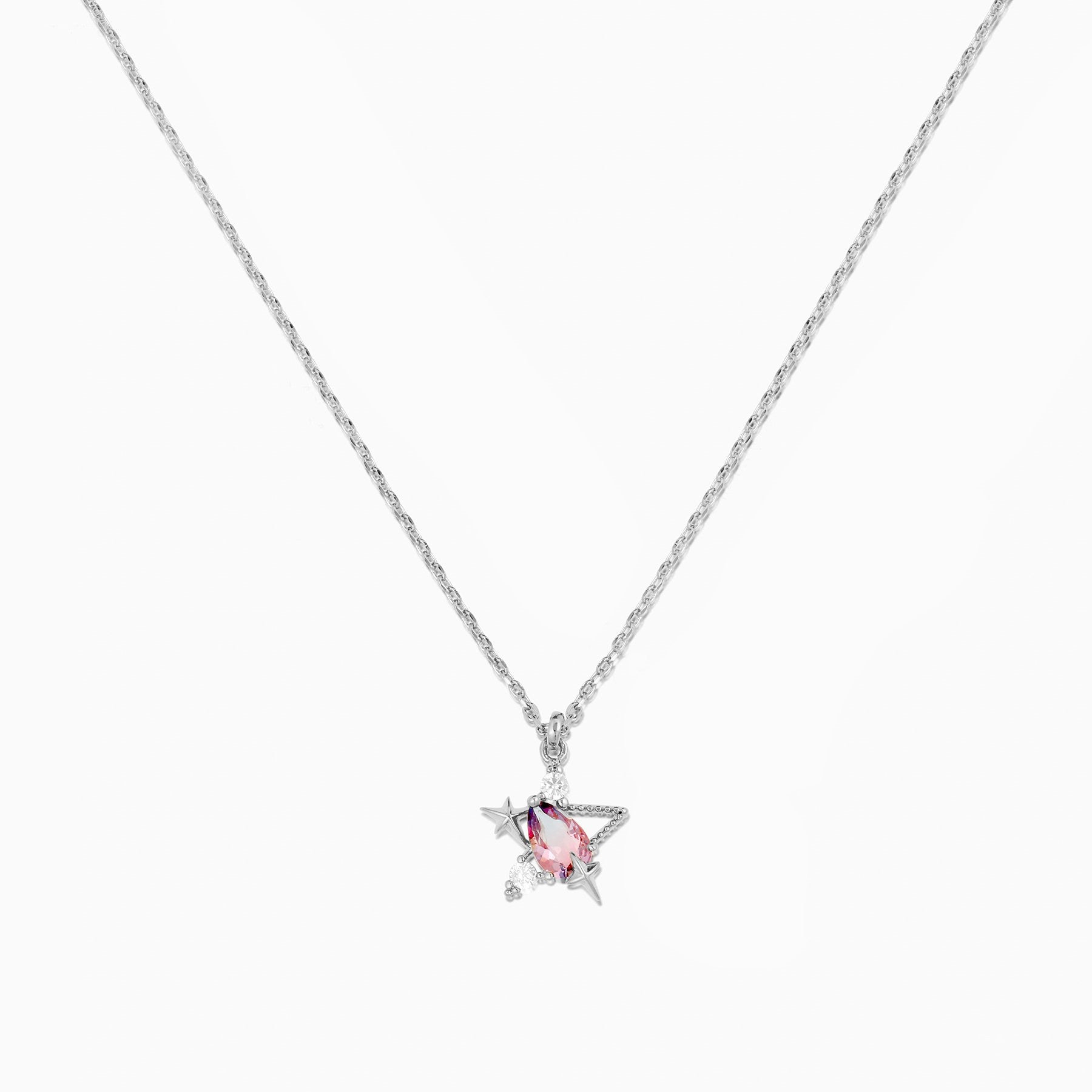 Wholesale Star and Moon Element 18K Gold Preserved Color Necklaces