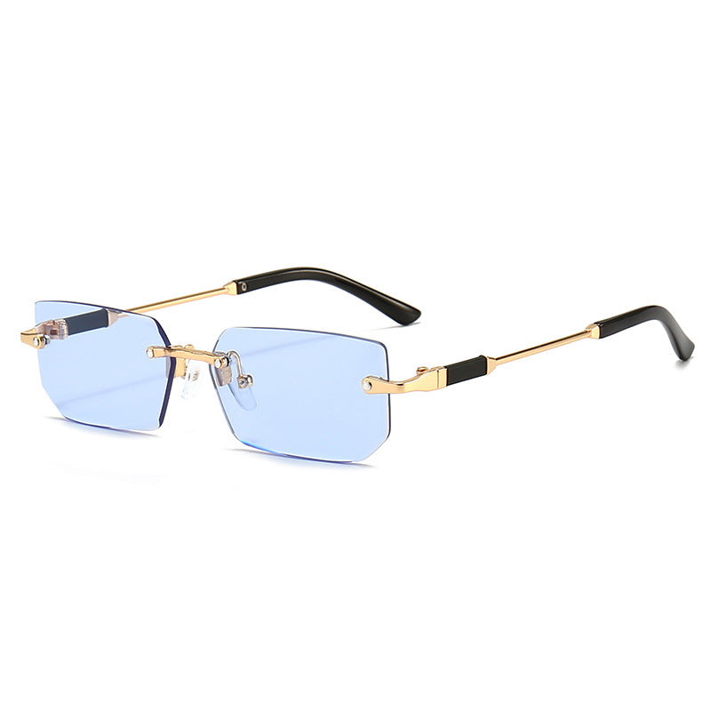 Wholesale Frameless Jelly Colored PC Sunglasses