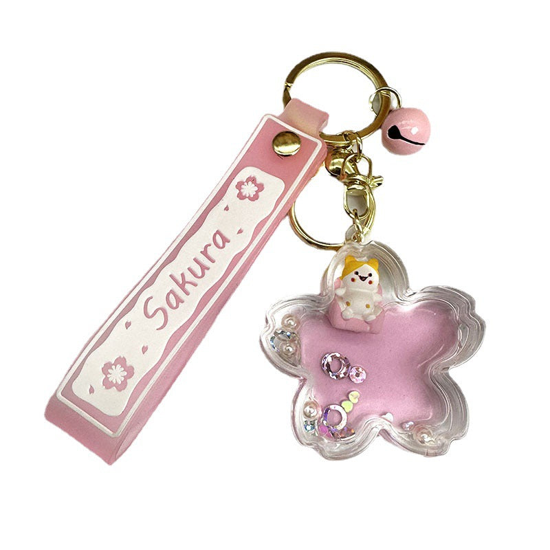 Aceite acrílico al por mayor en el llavero flotante