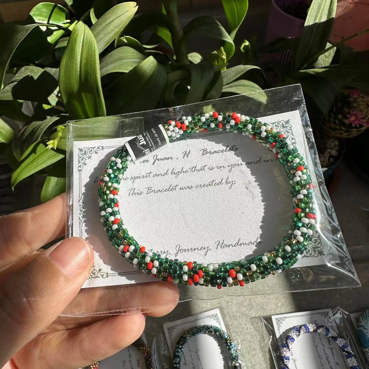 Wholesale Nepal Essential Oil Diffuser Japanese Hand-woven Beaded Bracelet