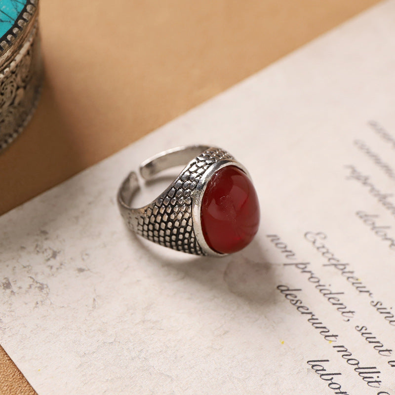 Wholesale Vintage ethnic style carved Bohemian open ring