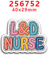 Wholesale Random 30pcs Colored Nurse's Day Series  Acrylic Flatback