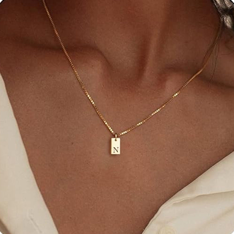 Wholesale Letter Stainless Steel Necklaces