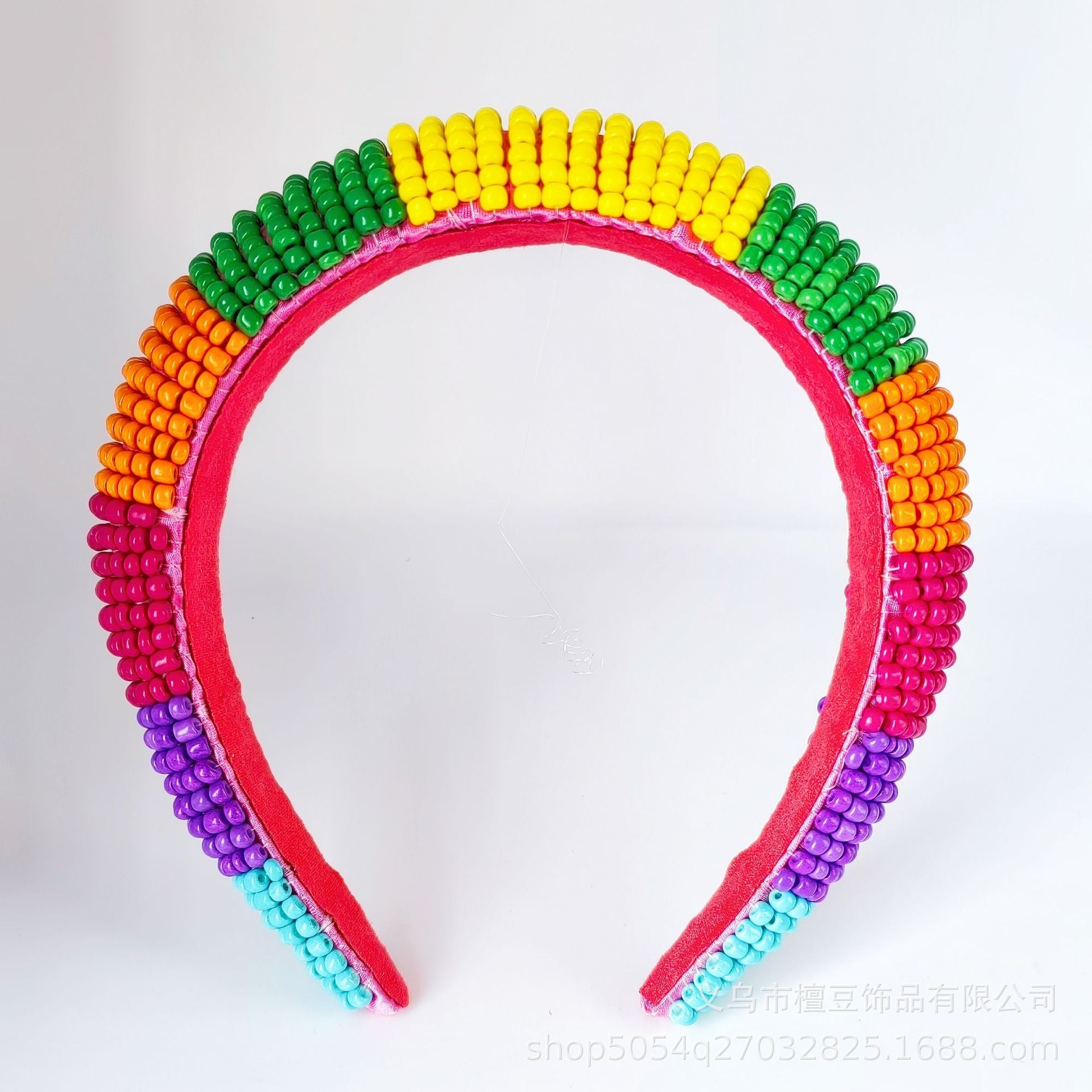 Wholesale Colored Rice Ball Sponge Wide Edge Hair Hoops