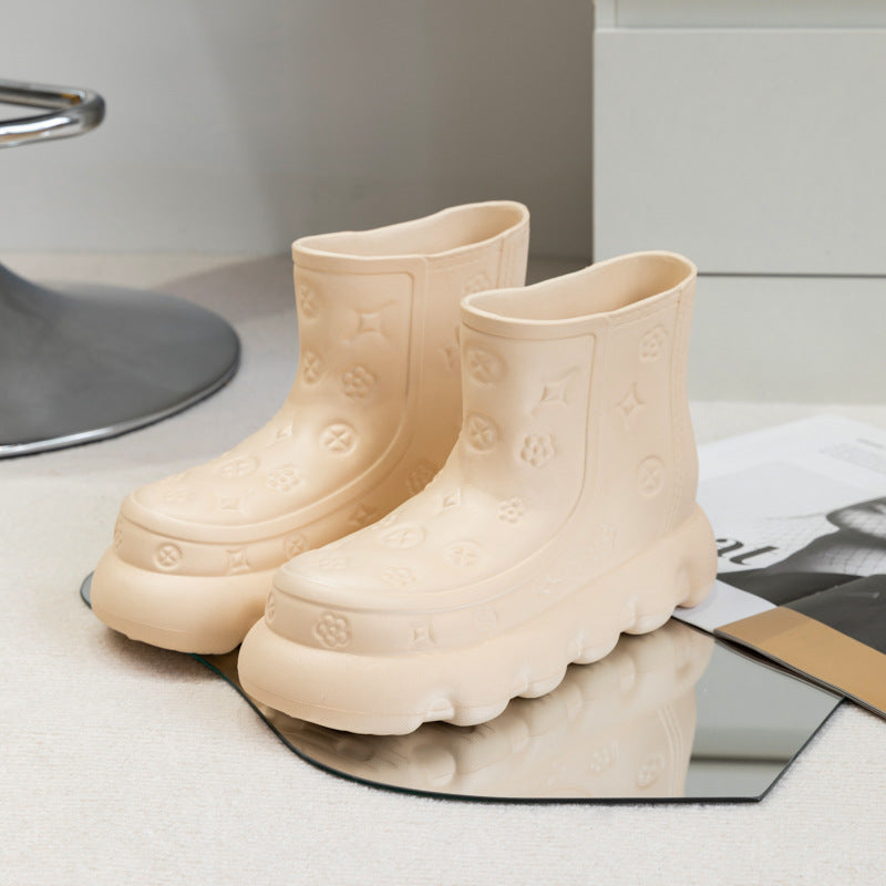 Wholesale of Thick Soled EVA Rain Shoes for External Wear