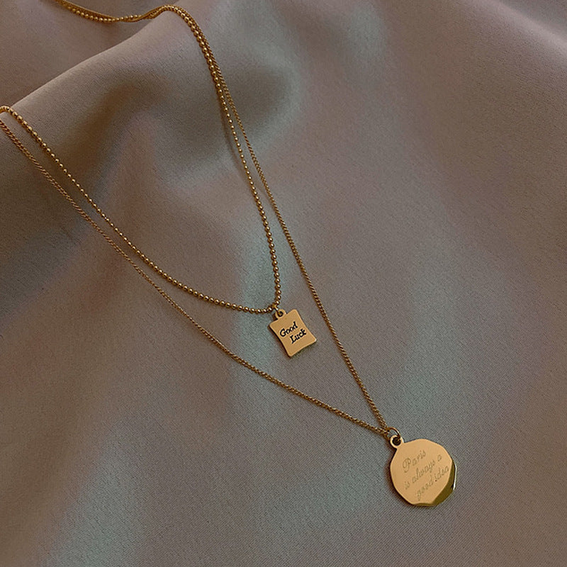 Wholesale Titanium Steel Women's Woolen Chain Autumn and Winter All-match Accessories