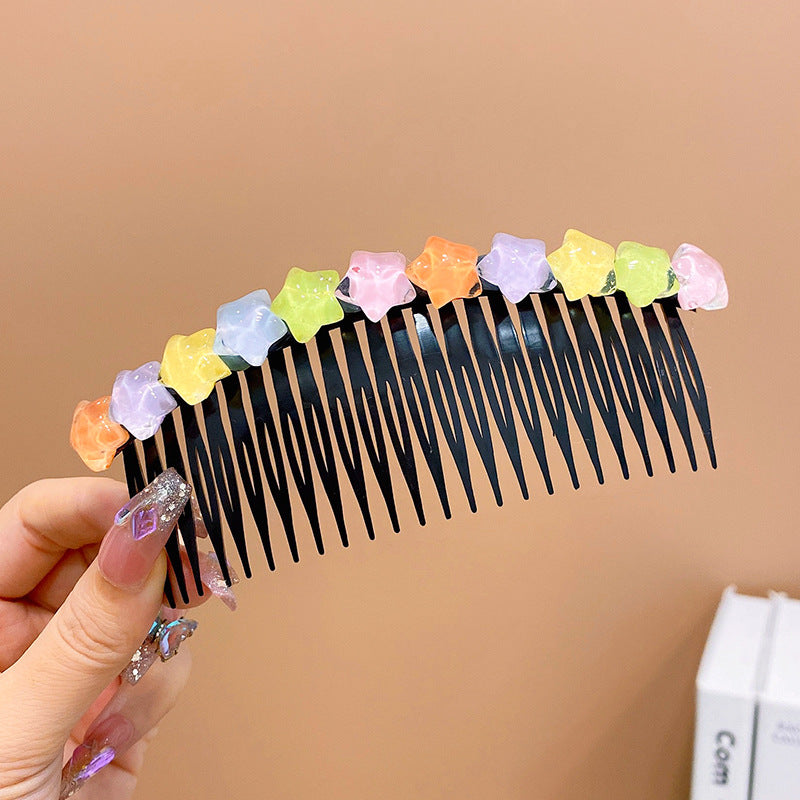 Wholesale Acrylic Love Long Hair Comb Hair Clip