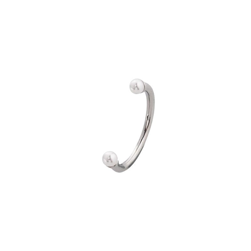 Wholesale Minimalist pearl knuckle ring,  niche and sophisticated