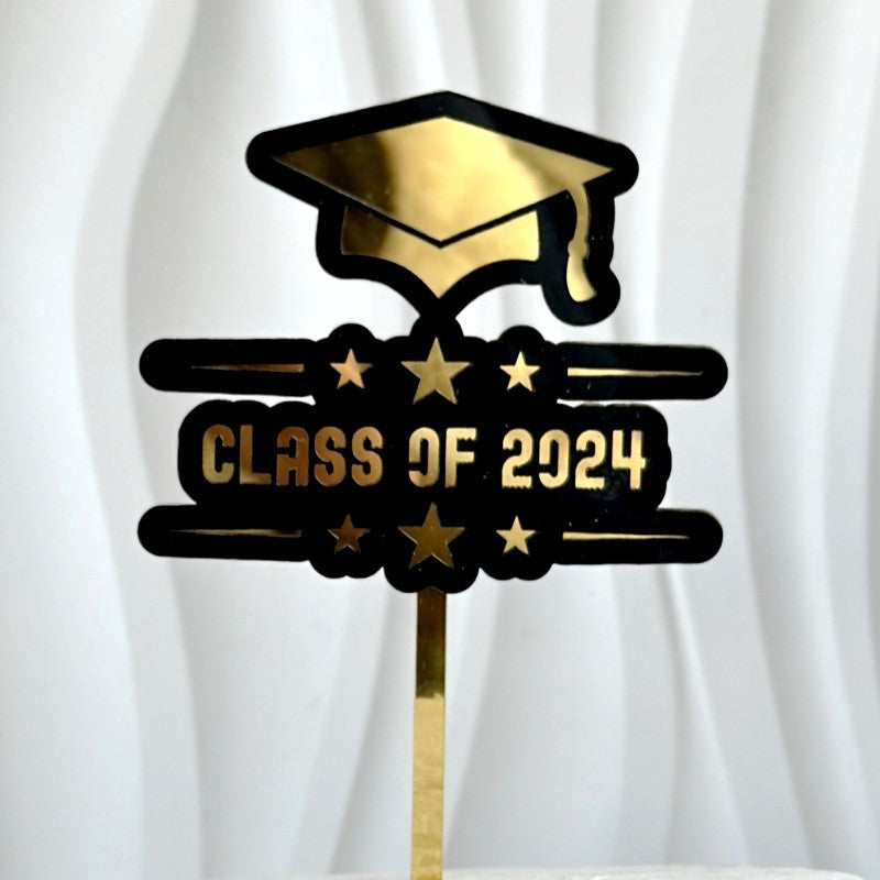 Wholesale Acrylic Graduation Happy Cake Card Decoration