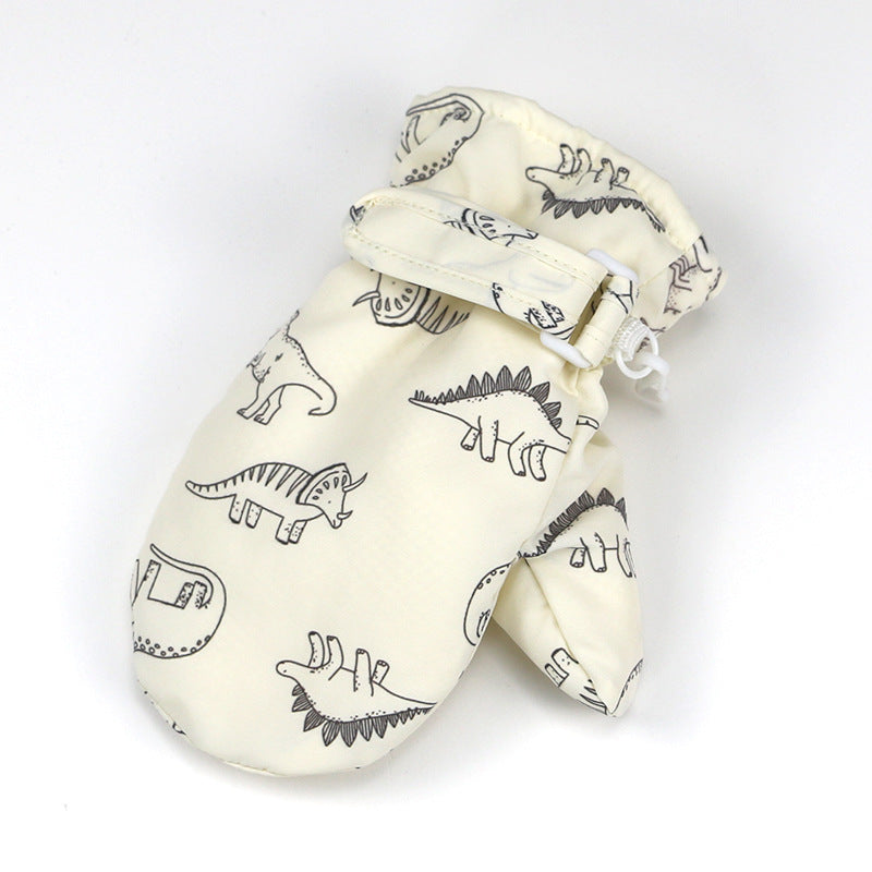 Wholesale Children's Autumn and Winter Velvet Thickened Warm Baby Gloves