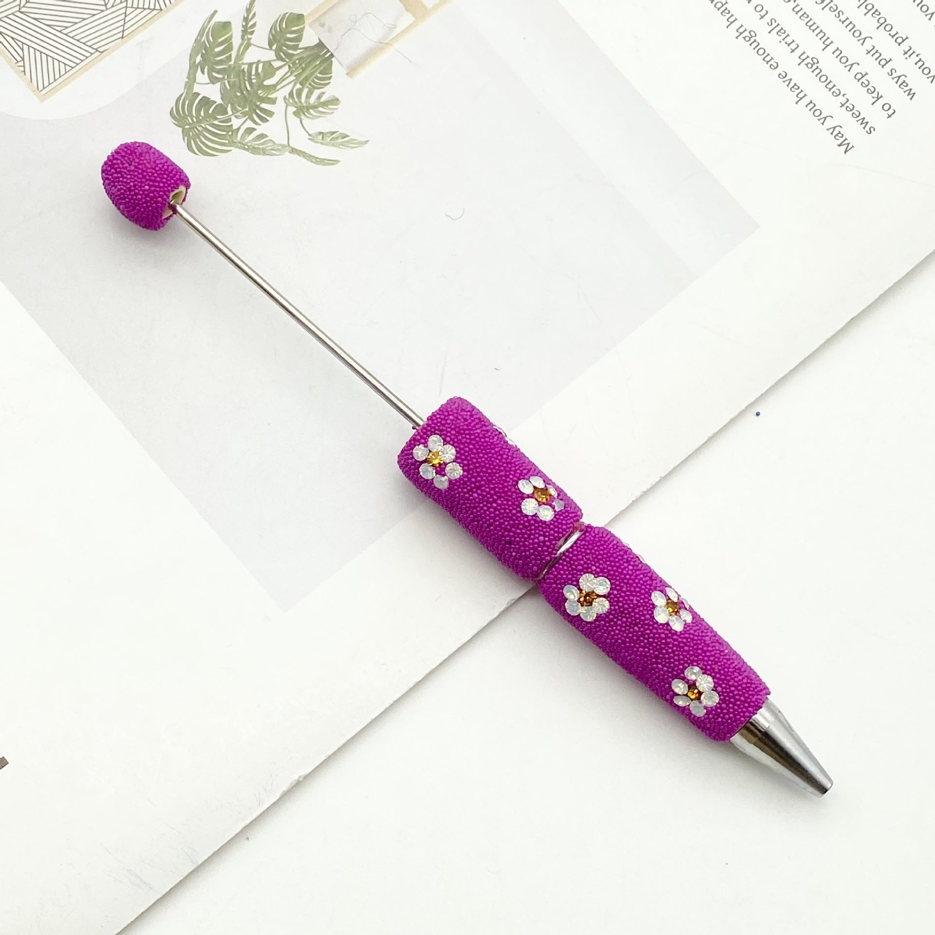 Wholesale Daisy diamond beaded pen