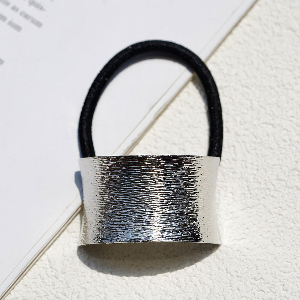 Wholesale pearl headdress metal hair rope hair accessories niche hair rope