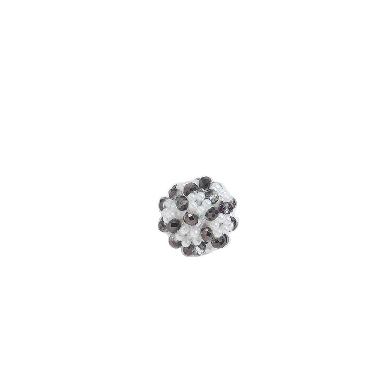 Wholesale Hand-Woven Crystal Millet Beads Round Acrylic Beads