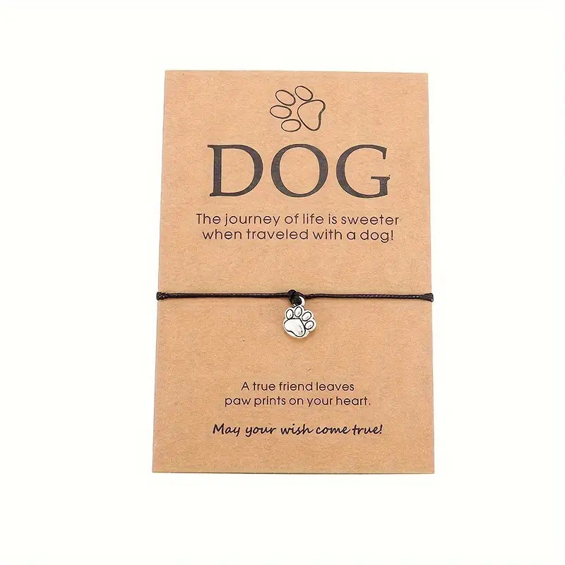 Wholesale Animal alloy pendant with adjustable hand woven bracelet