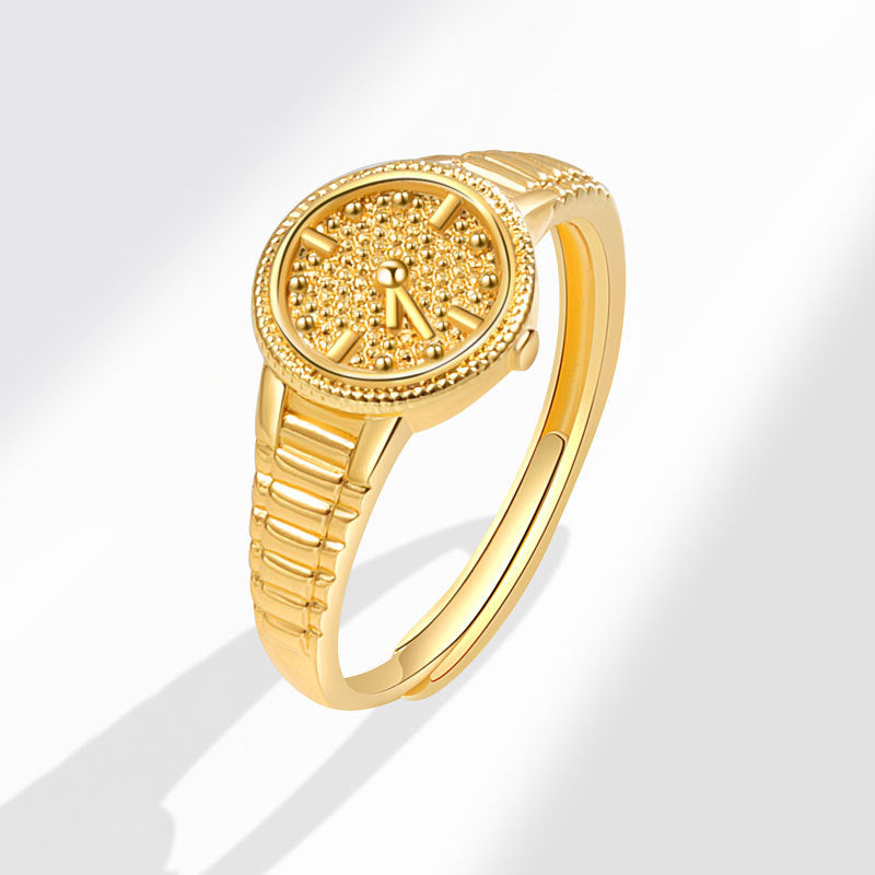 Anillo de reloj de palabras sin parar de cobre al por mayor de cobre