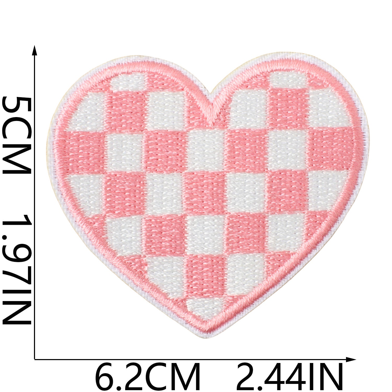 Wholesale Heart Shaped Embroidered Iron On Patches Cute DIY Clothing Repair Decorative Accent