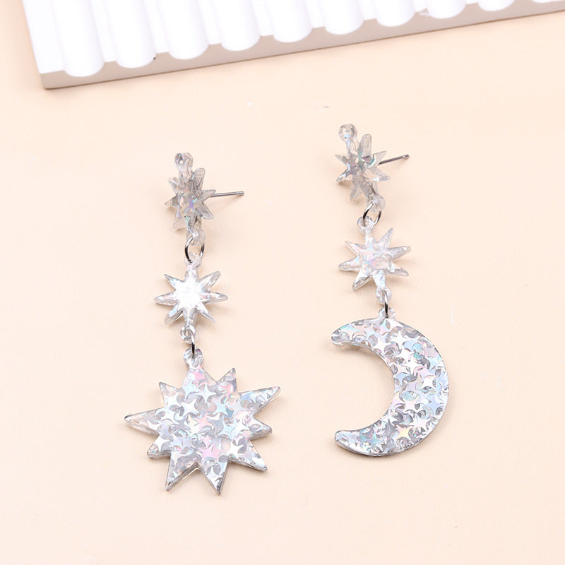 Wholesale Sun Moon Series Acrylic Earrings