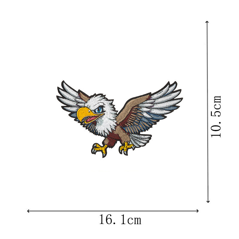 Wholesale 12 Pcs Eagle Motorcycle Embroidered Patches Large DIY Sew On et Badge Chic Fashion Biker Decor Gift For Resale