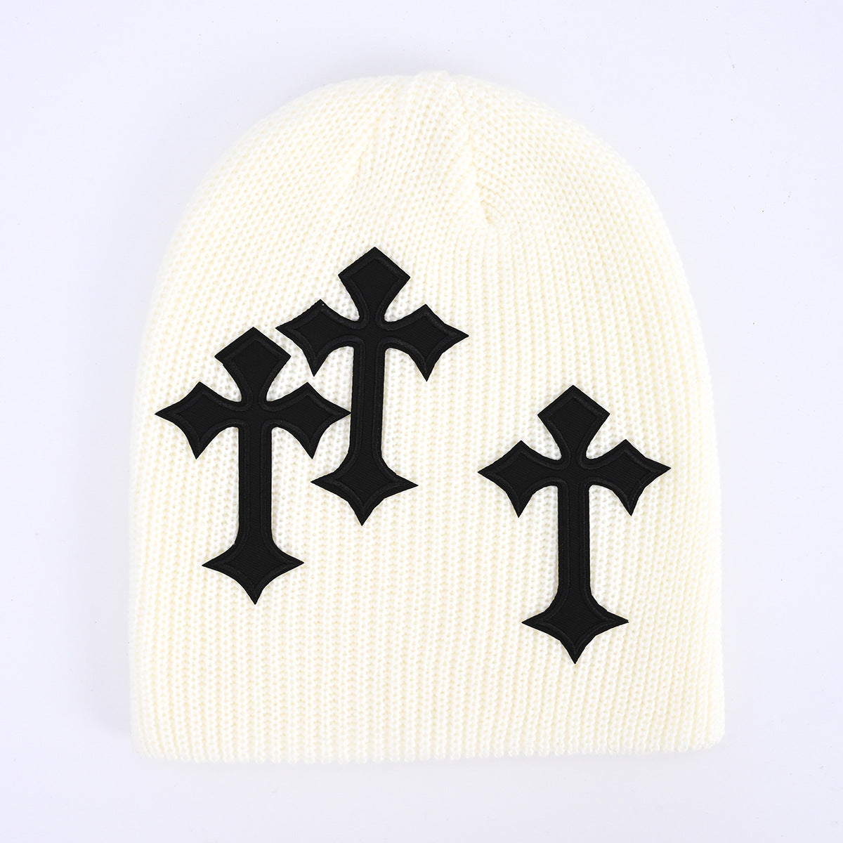 Wholesale Dark Cross Woolen Loose Knitted Cold Acrylic Hat