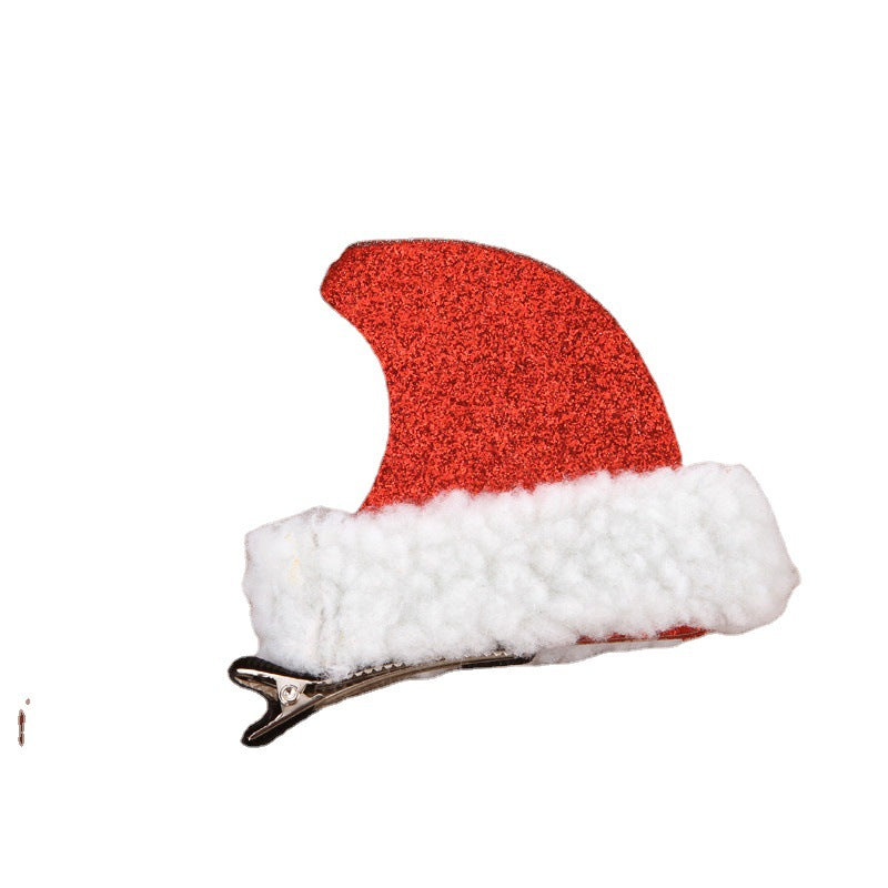 Wholesale Christmas Hat Sequin Hair Clips
