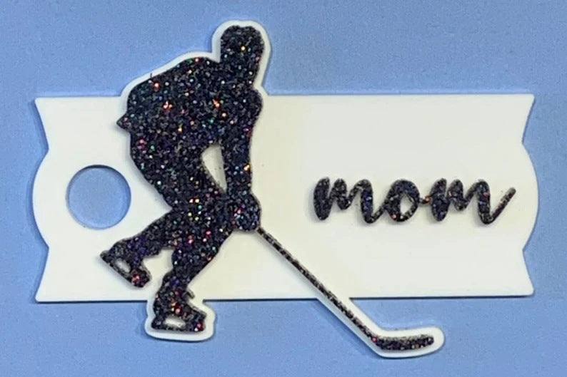 Wholesale HOCKEY hockey MOM Mother's Day Staney Tumbler Tag 40 OZ Bingba Cup Plastic Tag