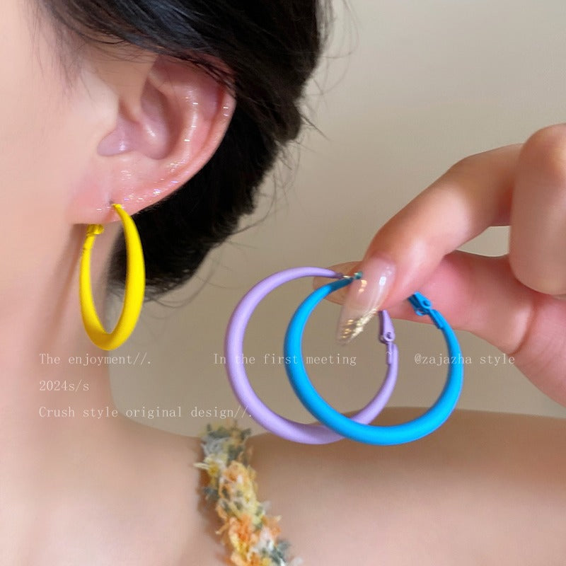 Wholesale Colorful earrings holiday style dopamine earrings
