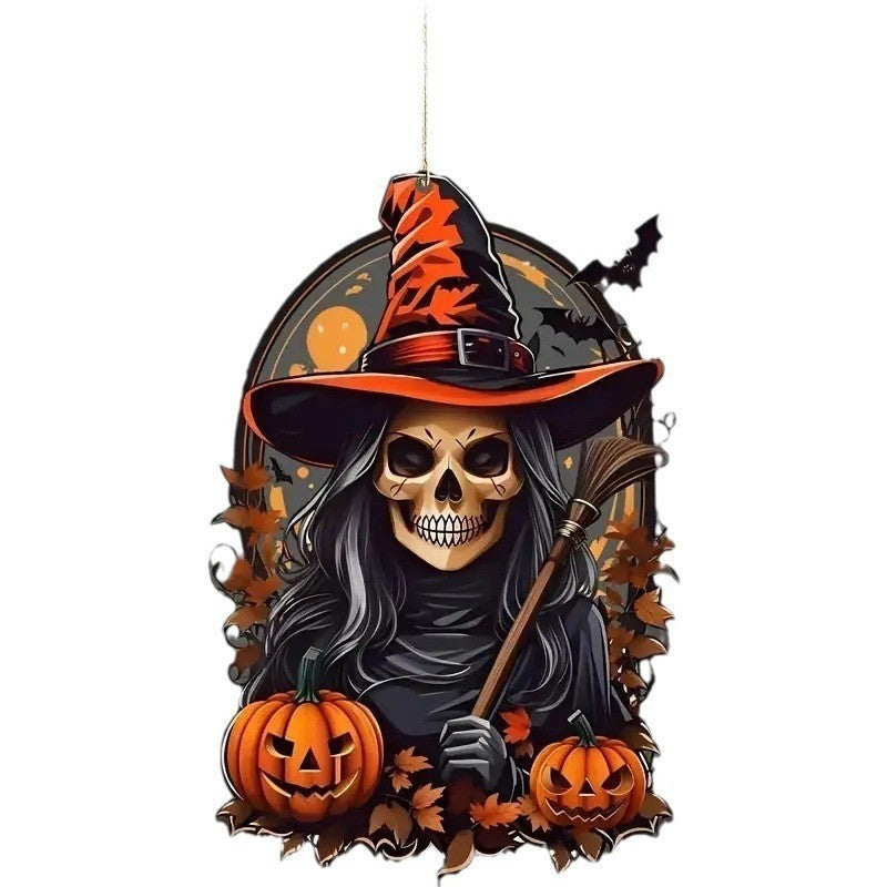 Wholesale  Party Pumpkin Man Acrylic Flat Pendant