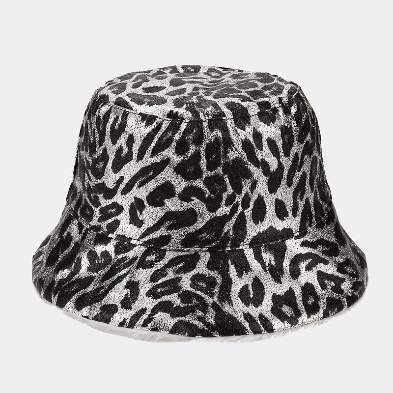 Sombreros de cuero de leopardo de leopardo al por mayor sombreros de pescador de cuero