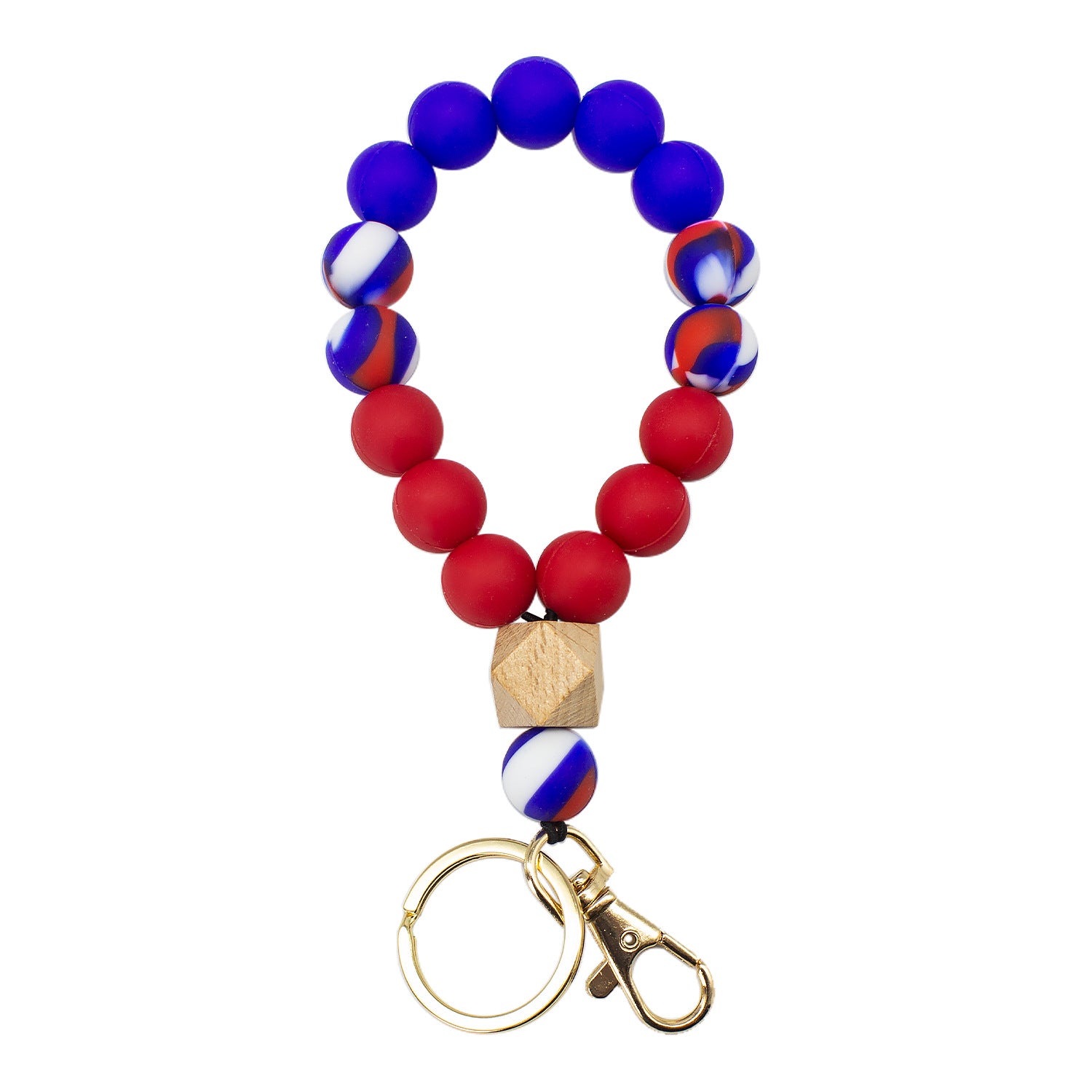 Wholesale Colorful Silicone Leopard Bracelet Keychain