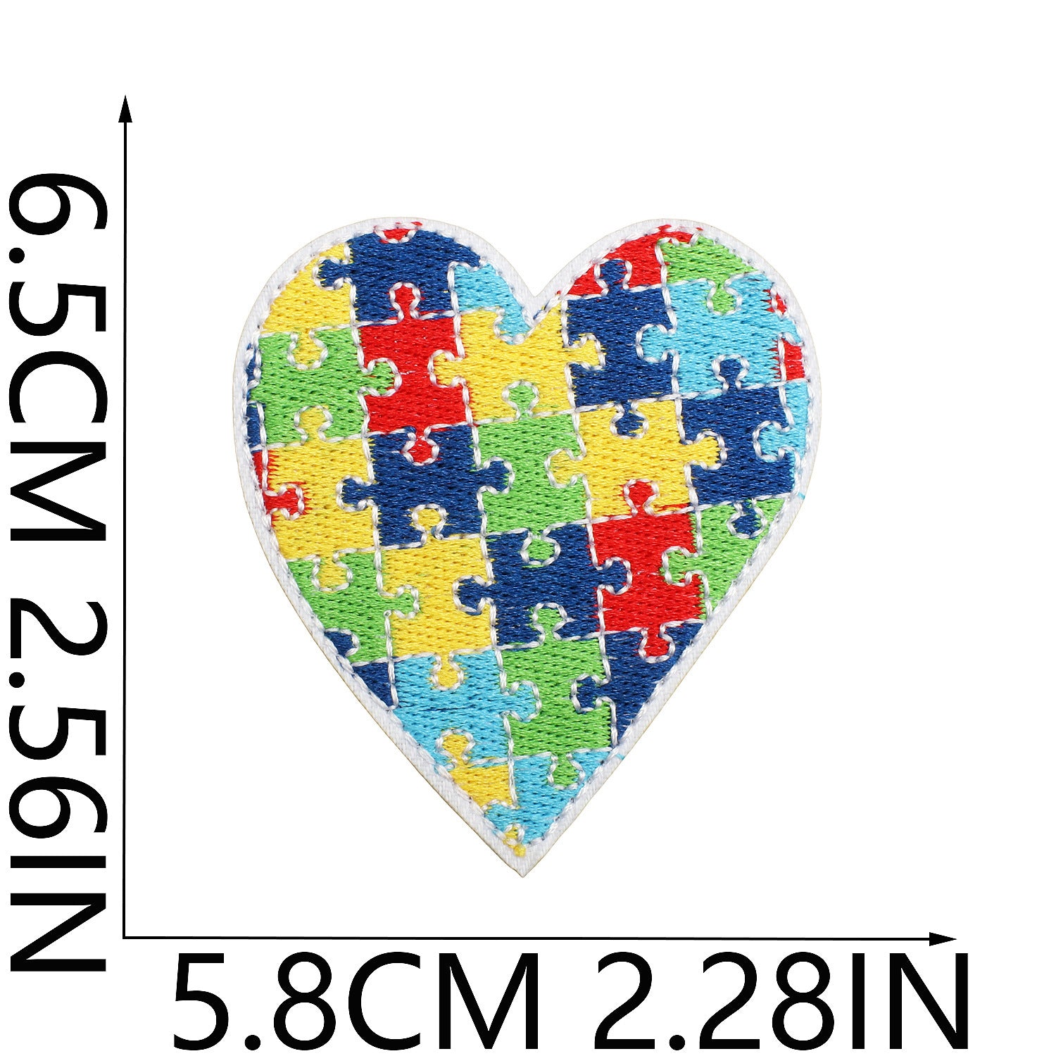 Wholesale Colorful Dinosaur Turtle Polyester Embroidered Iron On Patch For Clothing Autism Awareness Craft Supply