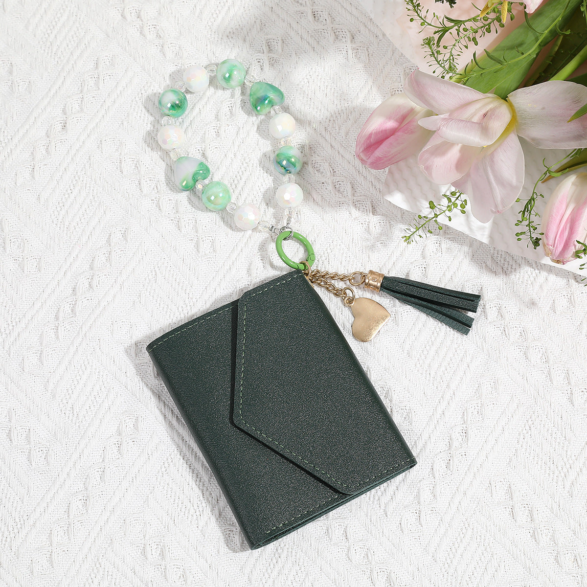 Llavero de muñeca de muñeca de bolsas de tarjeta PU al por mayor