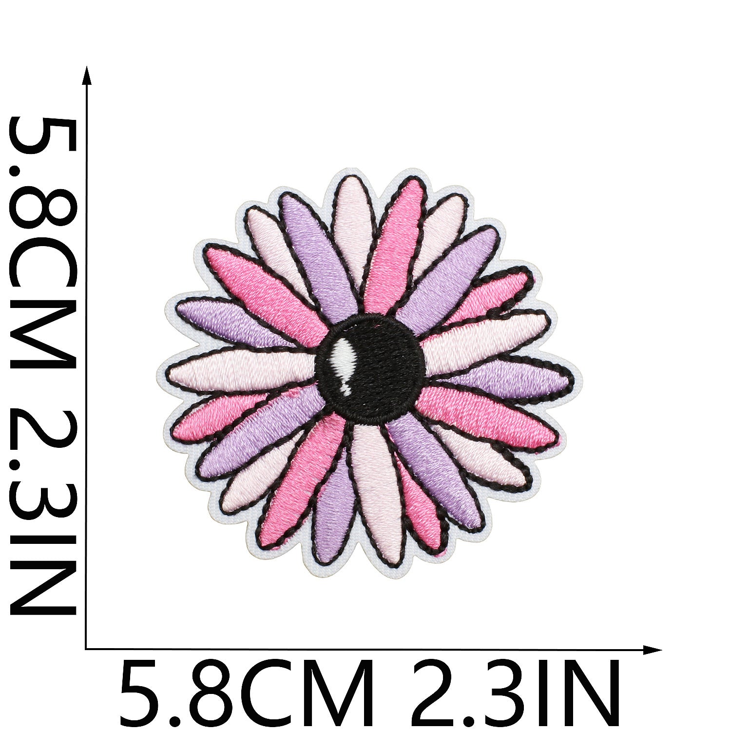 Wholesale Stylish Purple Eye Embroidery Patch Design Iron On Applique For Clothing DIY Fashion Accessory Gift