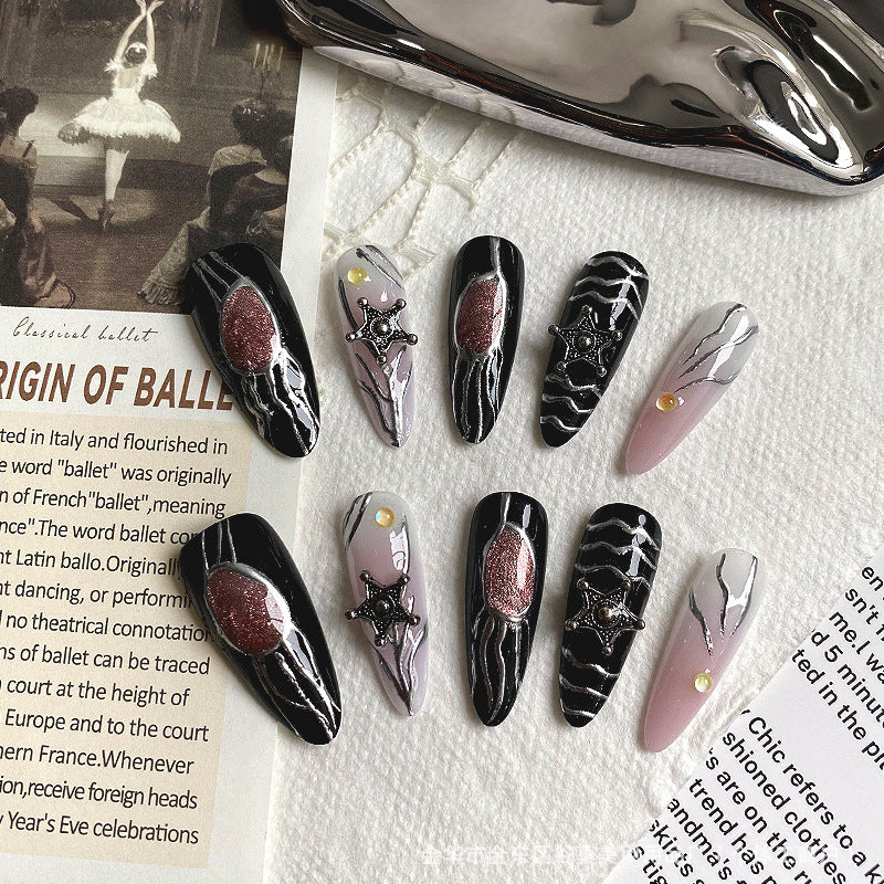 Wholesale Hand-made nail relief blush nail stickers