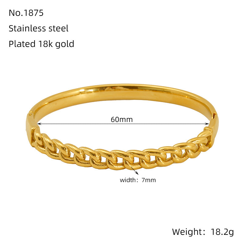 Wholesale Electroplating non-fading titanium steel bracelet buckle bracelet