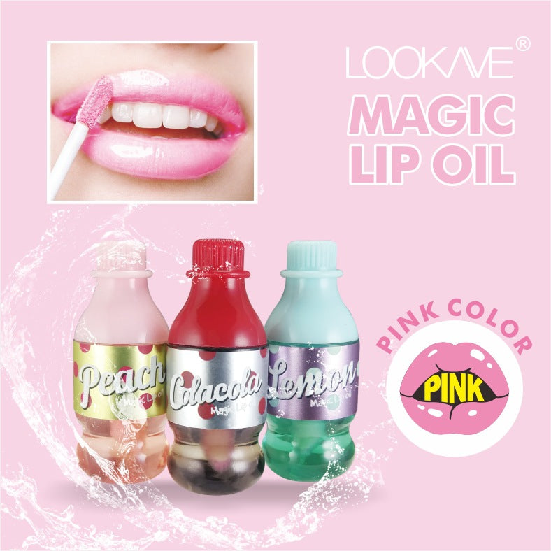Wholesale Plastic Soda Bottle Color Changing Lip Oil Lip Balm