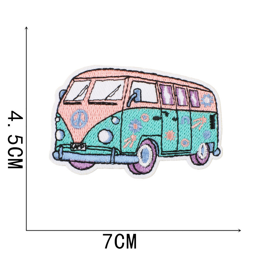 Wholesale New Summer Waves Embroidery Cloth Sticker