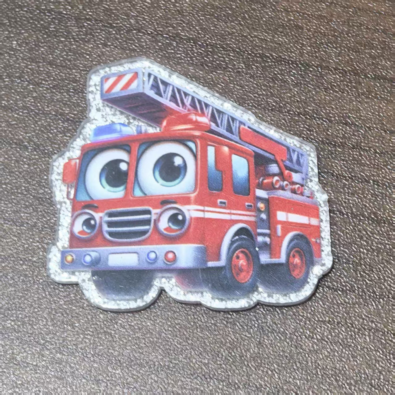 Wholesale 10pcs Glitter Acrylic Cartoon Car