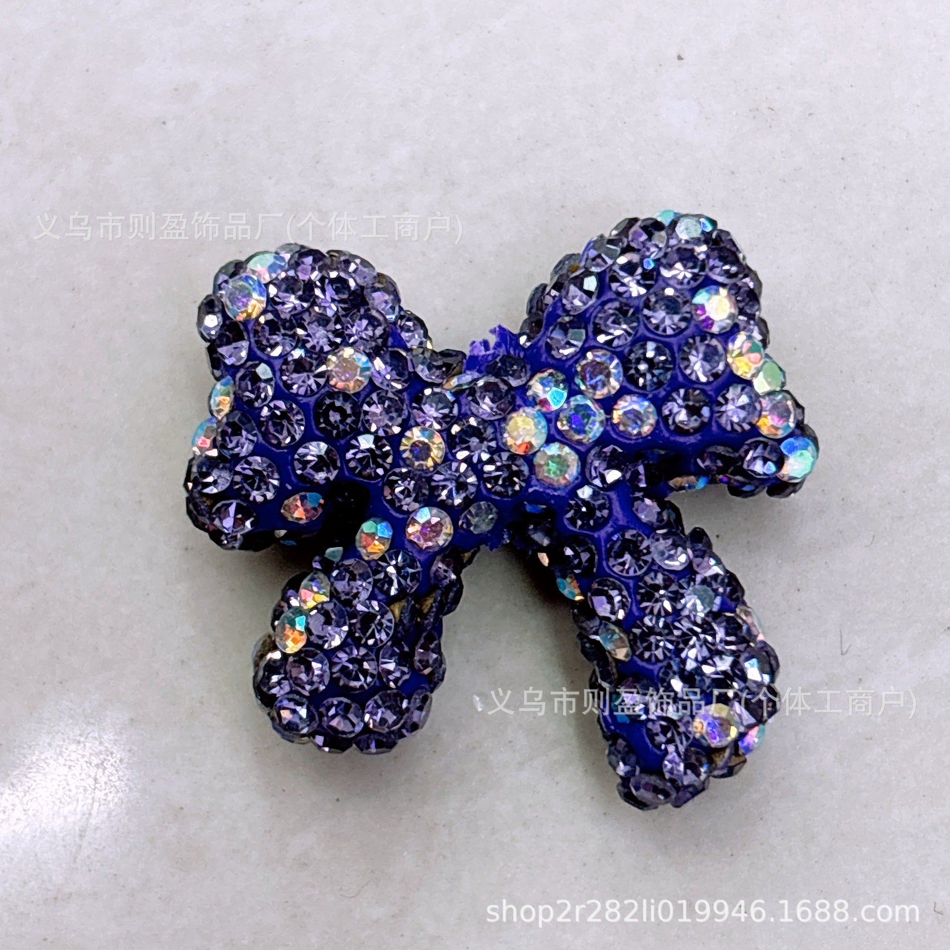 Wholesale 20pcs Heavy Industry with Drilled Pottery Clay Butterfly Bow Float Vertical Hole Beads