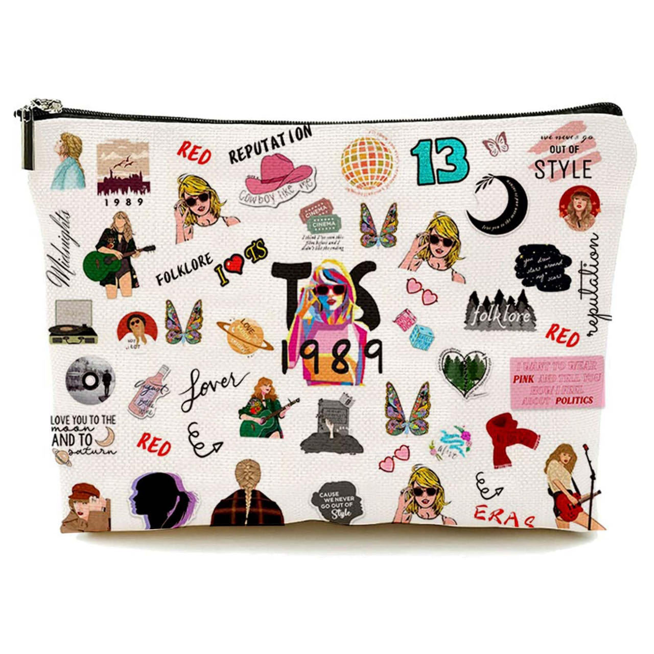 Wholesale Cotton and Linen Nurse Letter Print Storage Waterproof Linen Cosmetic Bag